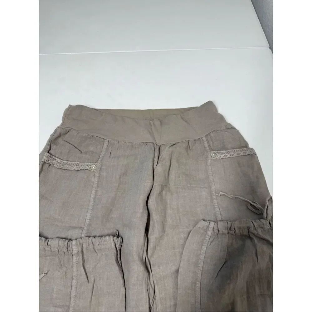 Driver Women’s Bohemian Linen Pants Joggers Size XXL EU/ XL US Lace Trim *Notes - Picture 12 of 16